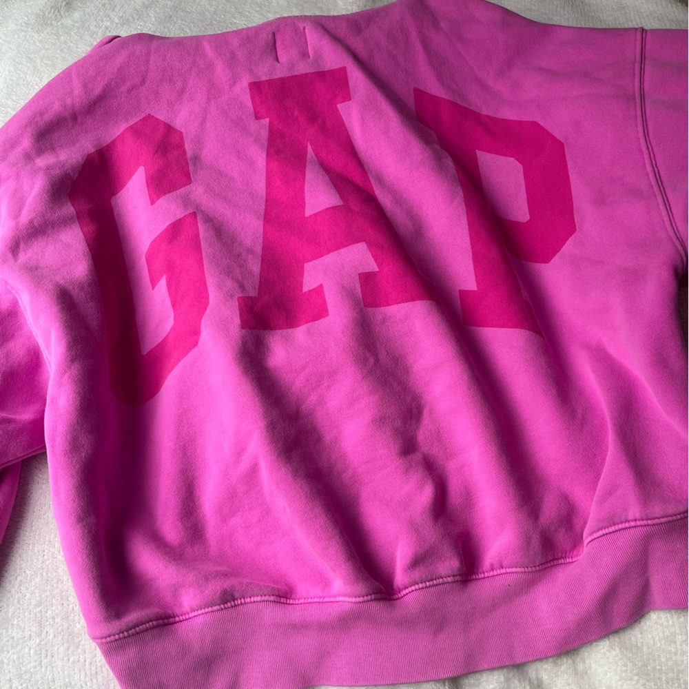 GAP Pink Logo Arch Hoodie